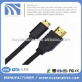 1.8M 1.4V HDMI PARA o cabo micro do micro HDMI 3D de alta velocidade com Ethernet, macho de HDMI ao tipo fêmea masculino D 1080P de HDMI
